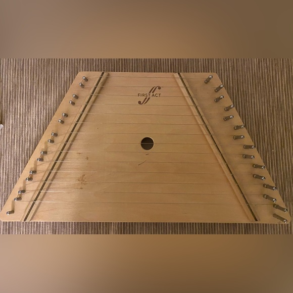 Other - Vintage Wood Lap Harp by First Act with song cards